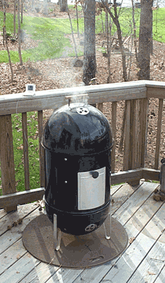 Duck in smoker