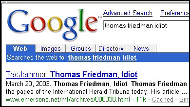 Thomas Friedman query