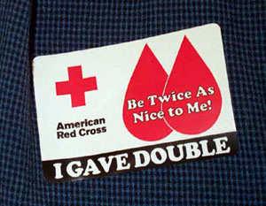 Blood Donor Sticker